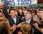Los diputados nacionales Mario Das Neves y Sergio Massa se reunieron en la ciudad de Comodoro Rivadavia, Chubut, ratificando así su alianza política de cara a 2015.